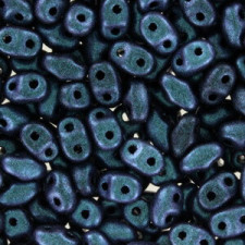 Matubo MiniDuo Perlen 4x2.5mm Polychrome - indigo orchid